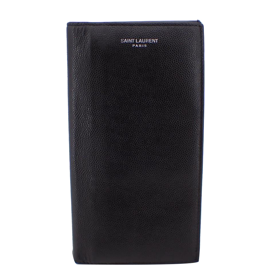 Black Leather Long Wallet