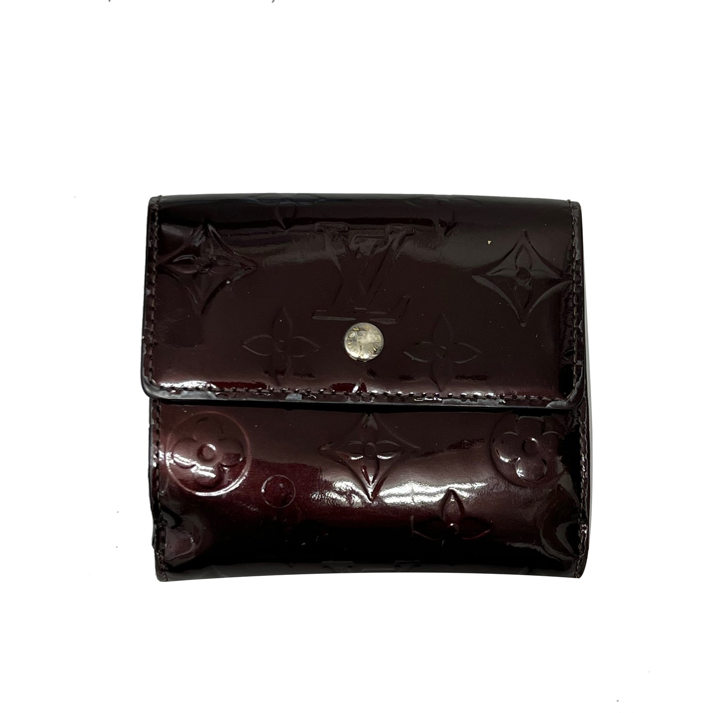 Vernis Burgundy Tri-fold Wallet