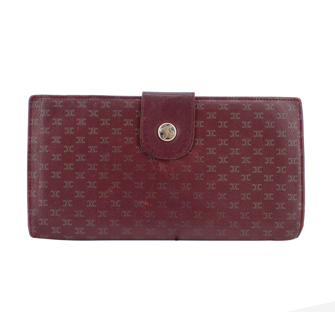 Maroon Macadam Long Wallet