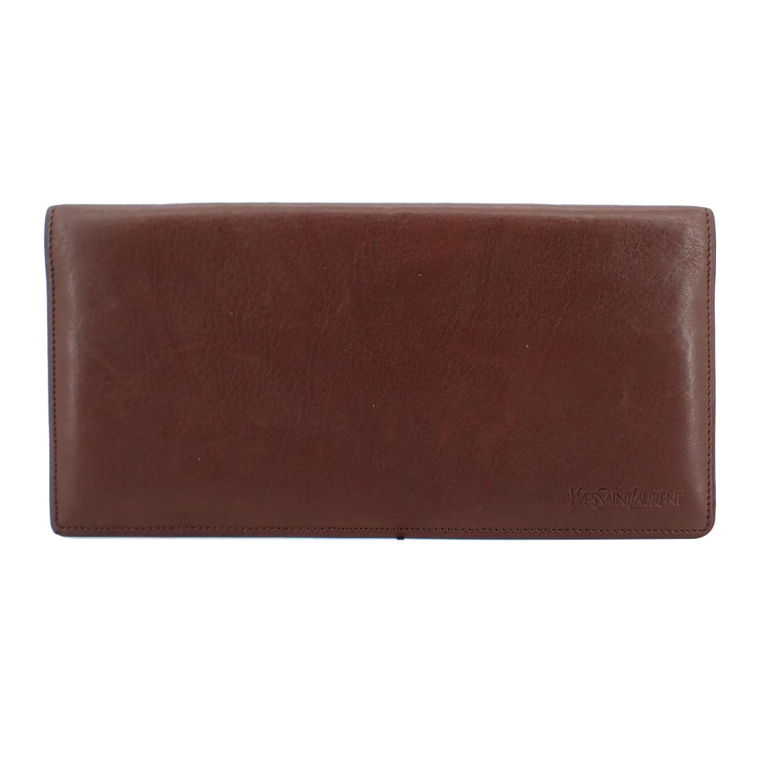 Brown Leather Long Wallet