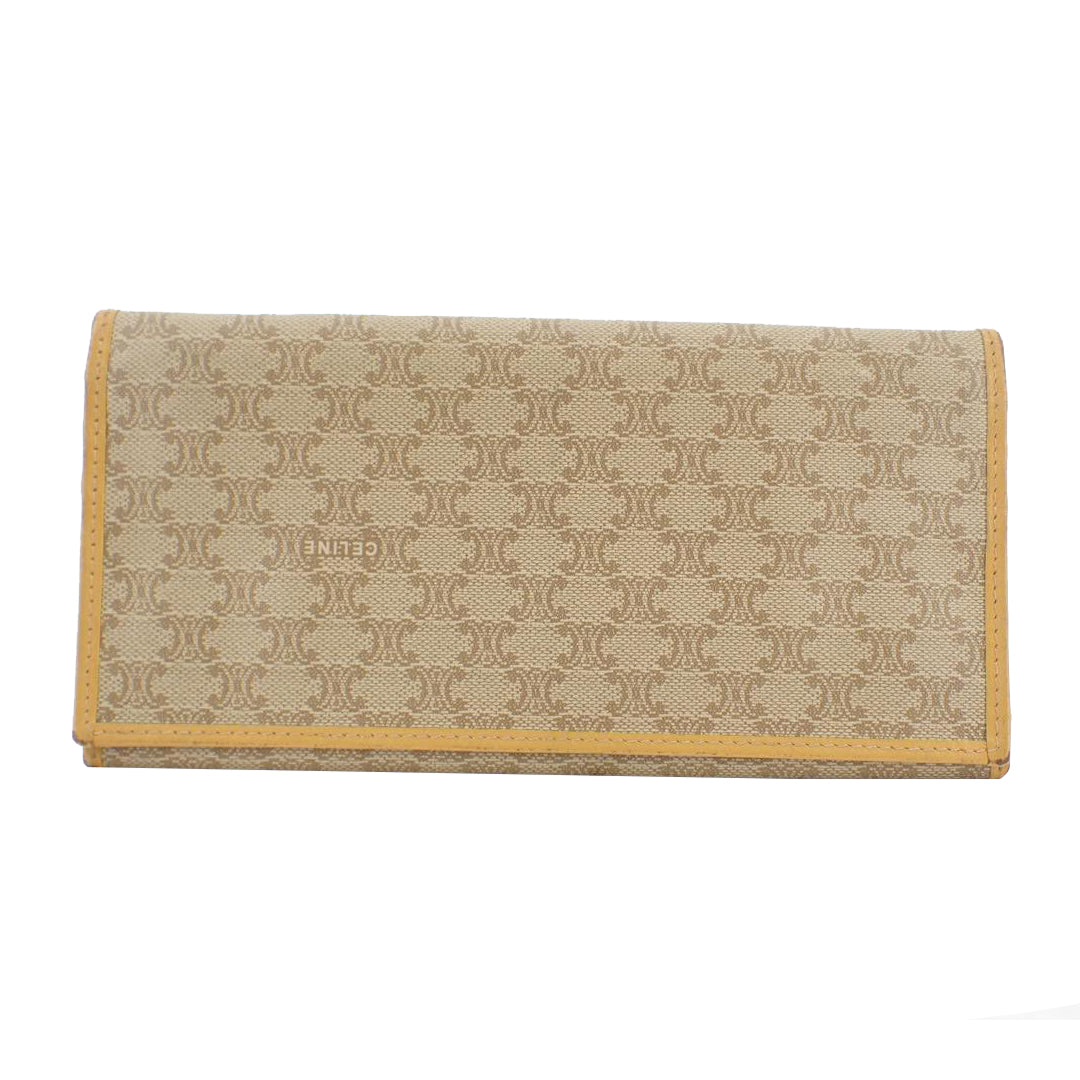 Ivory Macadam Long Wallet