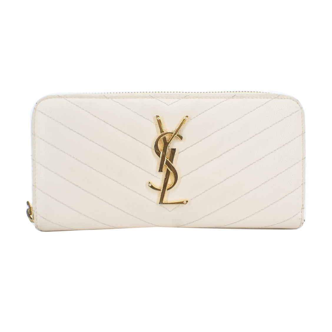 White Caviar Skin Cassandra Zippy Wallet