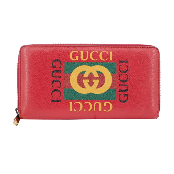 Red Vintage logo Zippy Long Wallet