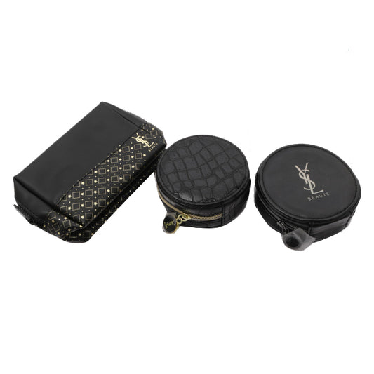 BEAUTE black Pouch 3-piece set