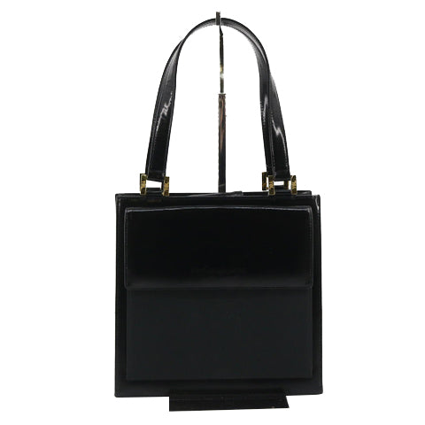 Black Leather  Handbag