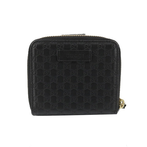 Black Micro GG Zippy Wallet