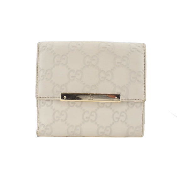 White Sima Compact Wallet