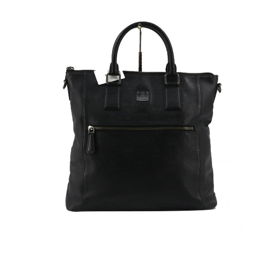 Black Leather Tote Bag