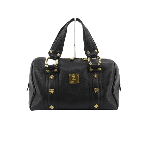 Black Leather Tote Bag