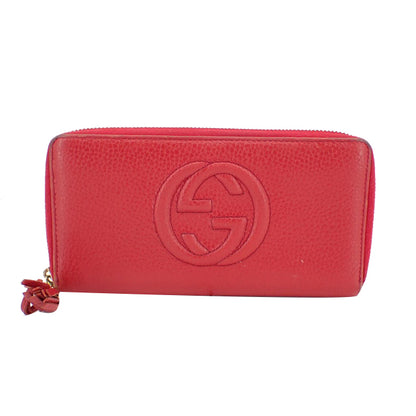 Red Soho Zippy Wallet