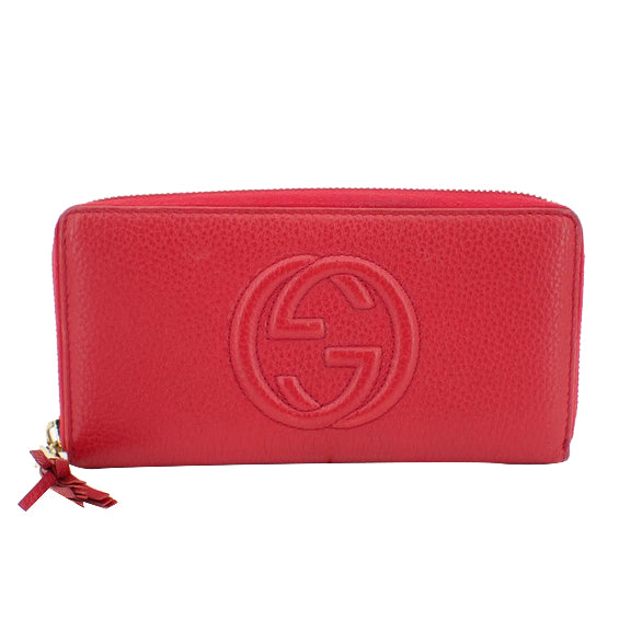 Red Soho Zippy Wallet