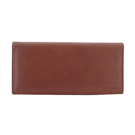 Brown Leather Long Wallet