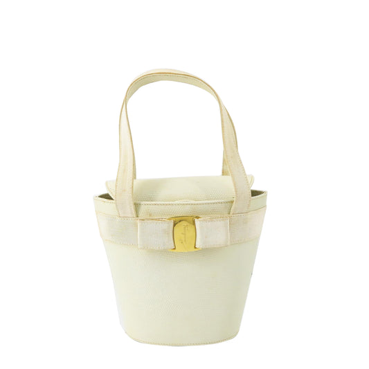 Ivory  Vara Leather Hand Bag