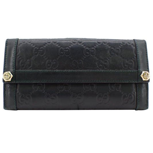 Black GG Long Wallet