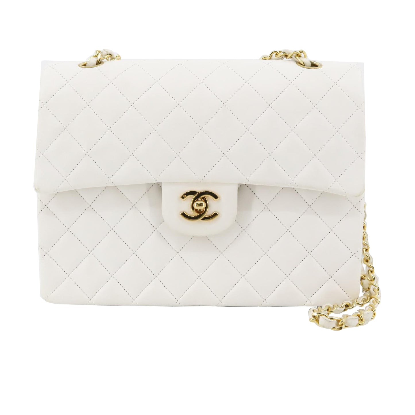 White Matelasse Shoulder bag