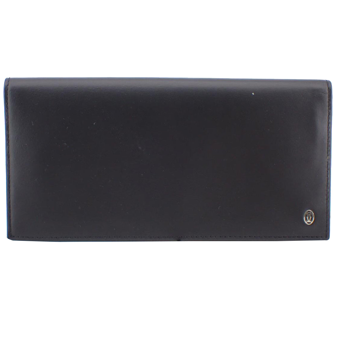 Black Leather Long Wallet