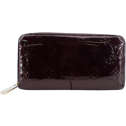 Vernis Burgundy Zippy Wallet