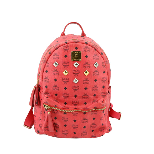 Red Leather Backpack