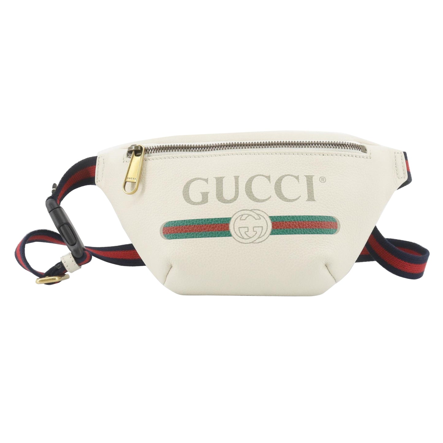 White Leather Waist Pouch