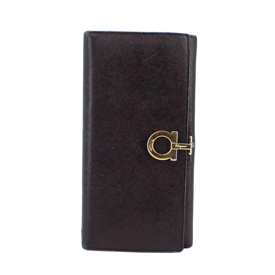 Black Gancini Long Wallet