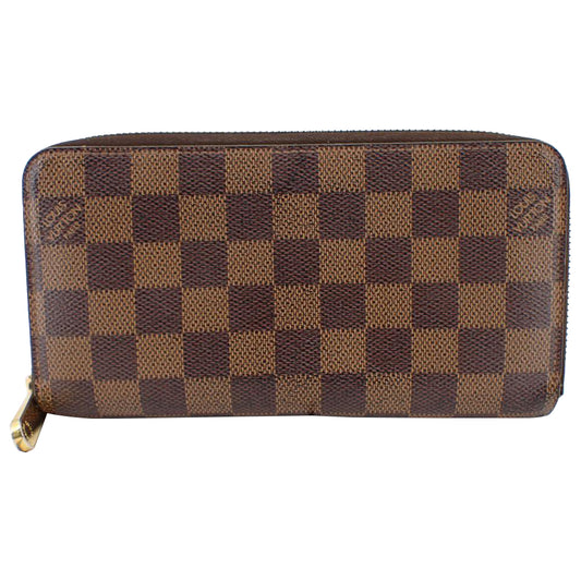 Damier Ebene Brown Zippy Wallet