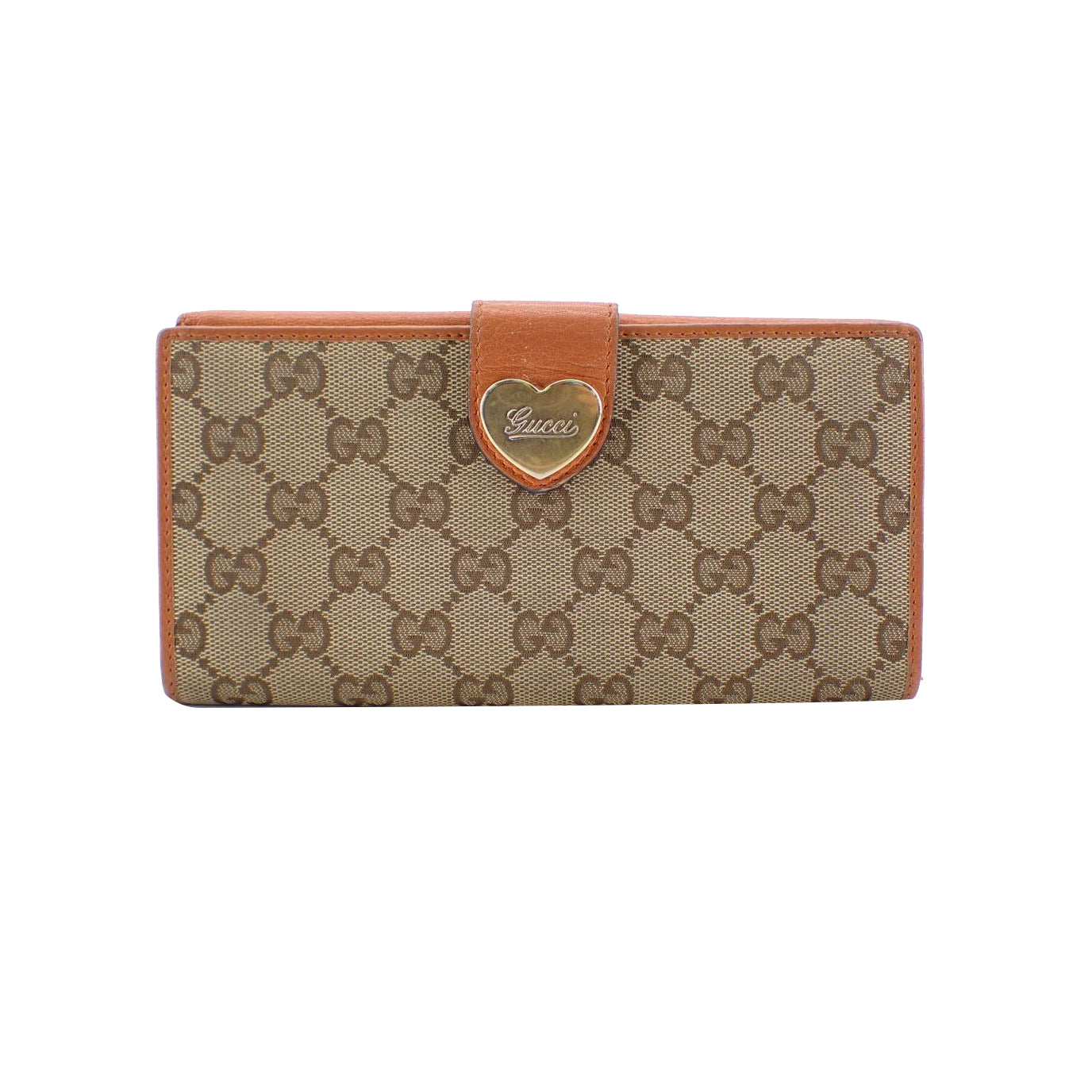 Brown GG Canvas Long Wallet