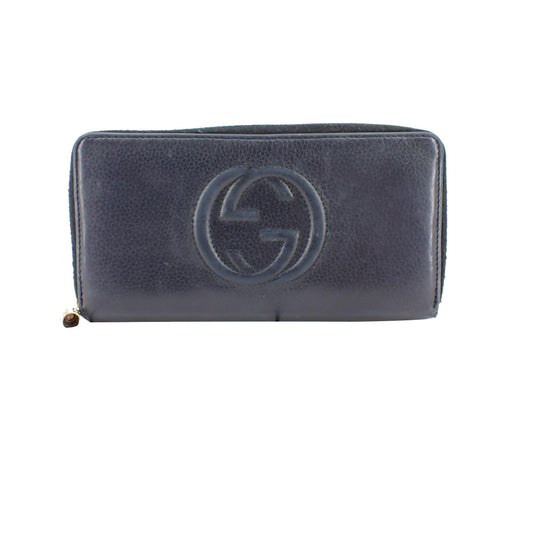 Black Soho Zippy Long Wallet