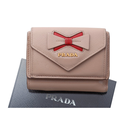 Pink Leater Compact Wallet