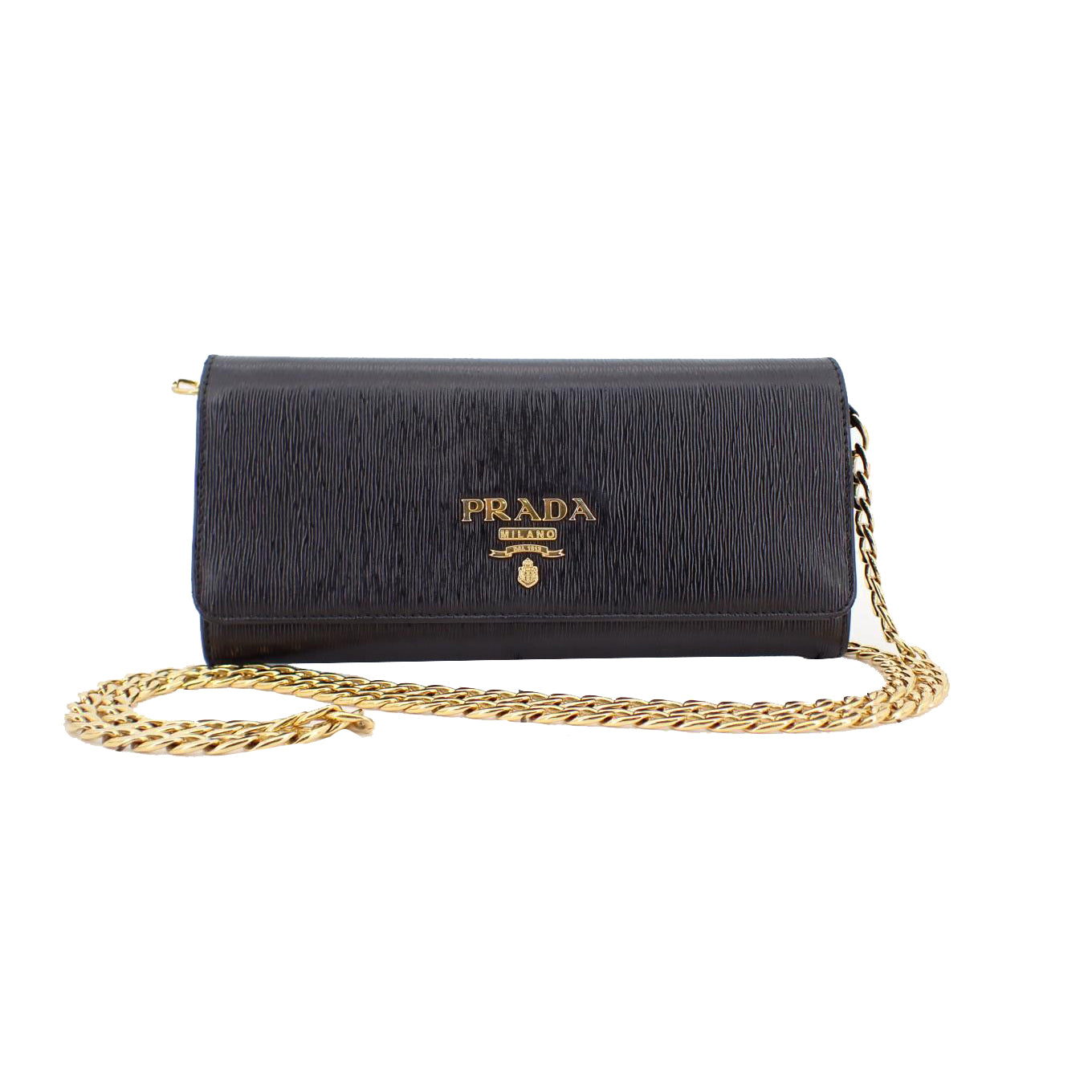 Black Shoulder Bag w/ Chain