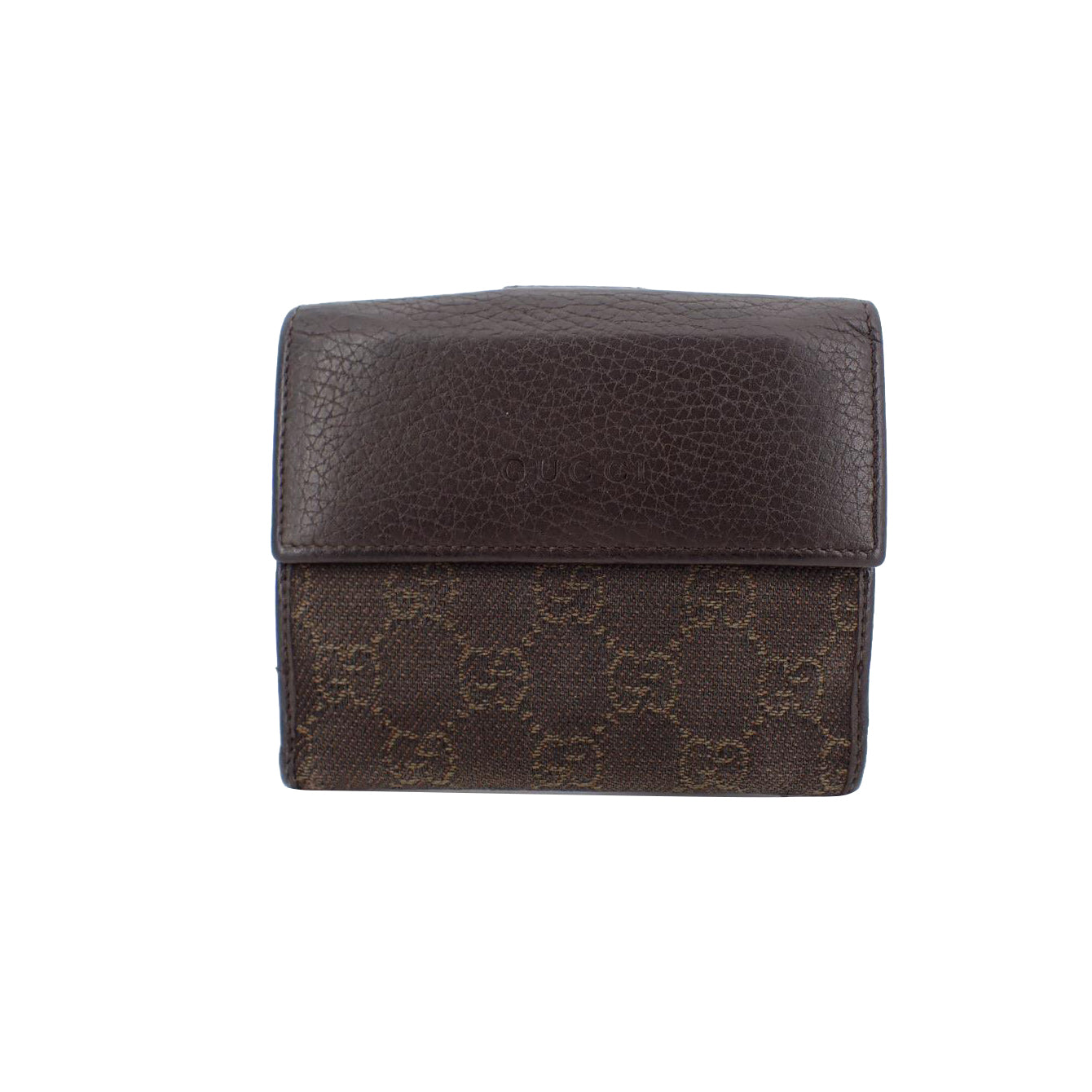 Brown GG Canvas Compact Wallet