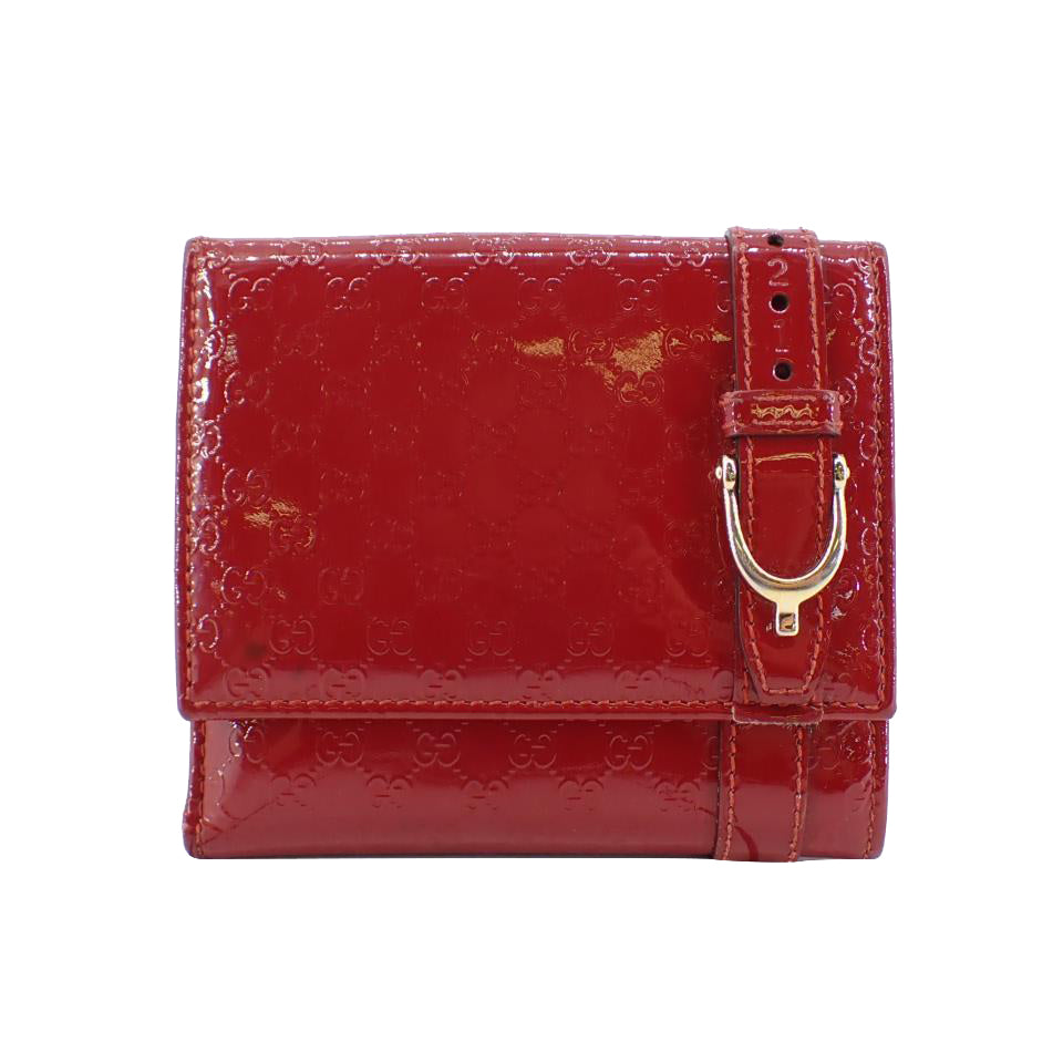 Red Micro GG Compact Wallet