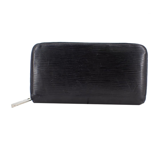 Epi Black Zippy Wallet