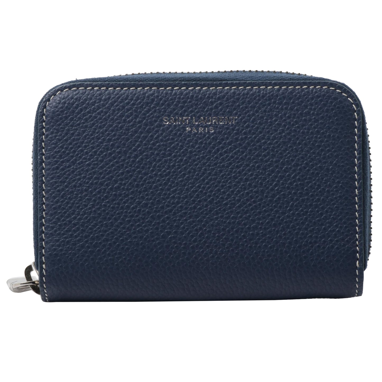 Blue Leather Coin Case