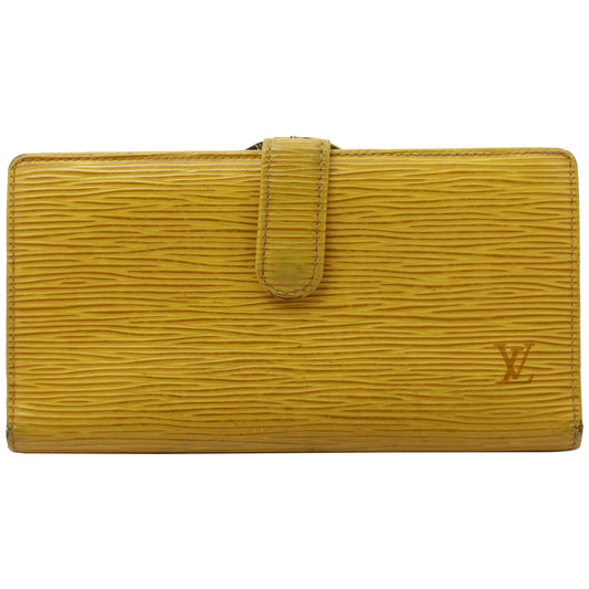 Epi Yellow Continental Viennois Wallet