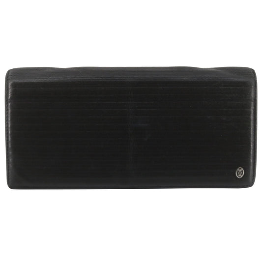 Black Pasha Leather Long Wallet