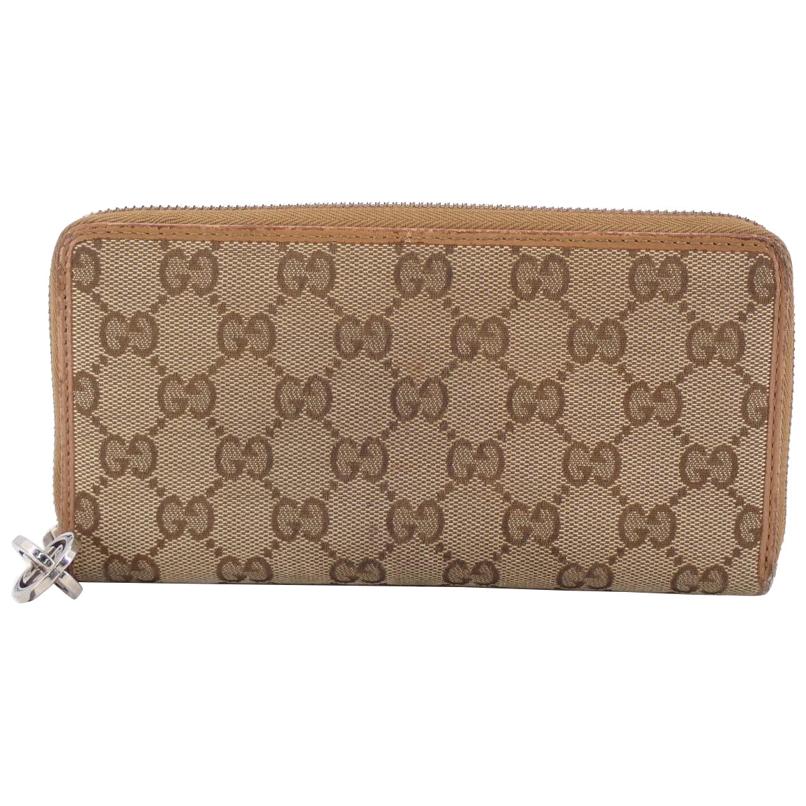 Brown GG Canvas Zippy Wallet