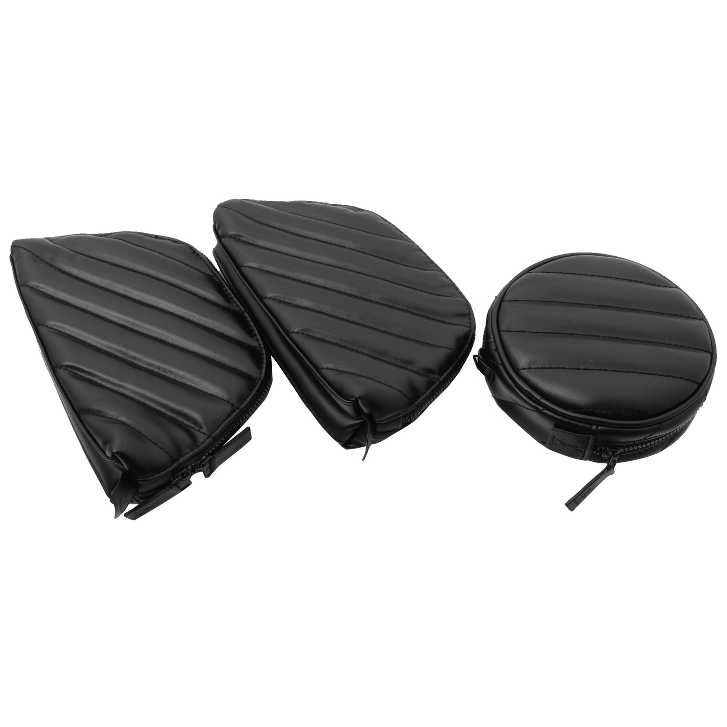 Black Set of 3 Cosmetic Pouch