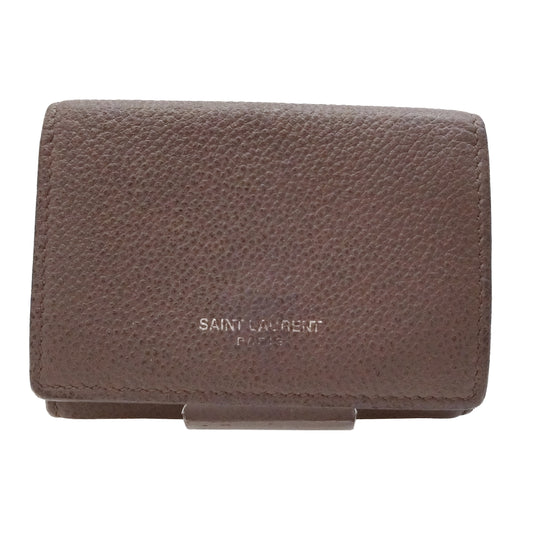 Brown Leather Tri-Fold Wallet