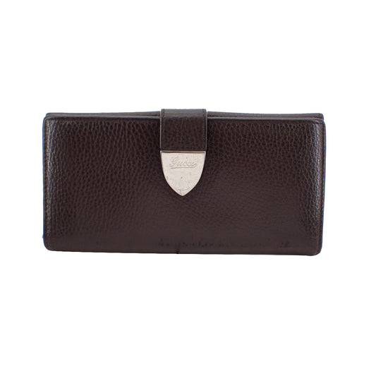 Burgundy Compact Long Wallet