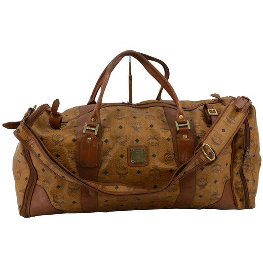 Brown Visetos 2way Boston Bag