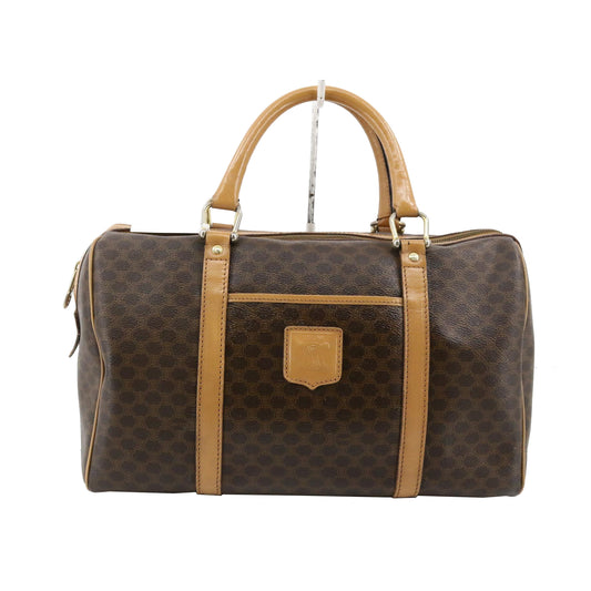 Brown Macadam Mini Boston Bag