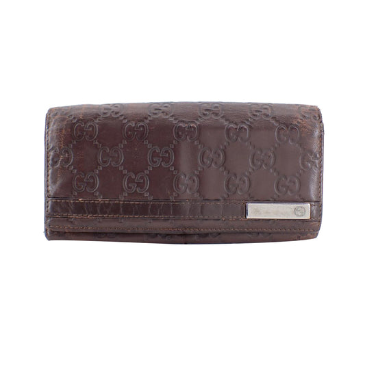 Brown Sima Long Wallet