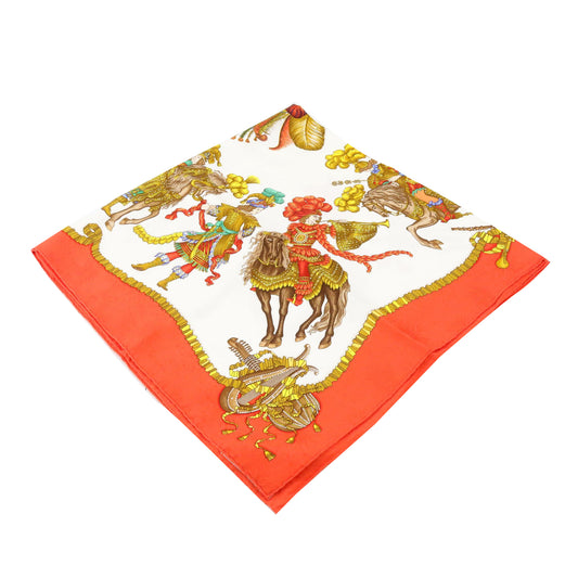 Orange Silk Scarf