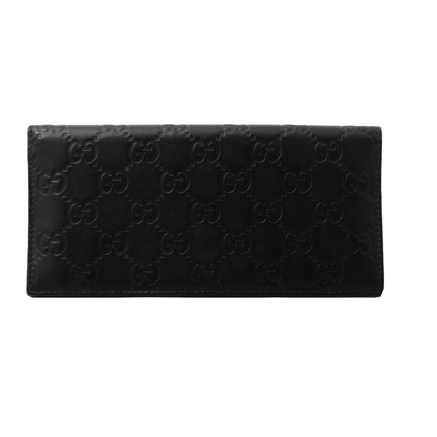 Black GG Supreme Long Wallet