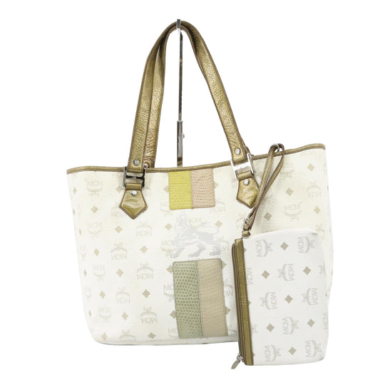 White Visetos Tote Bag