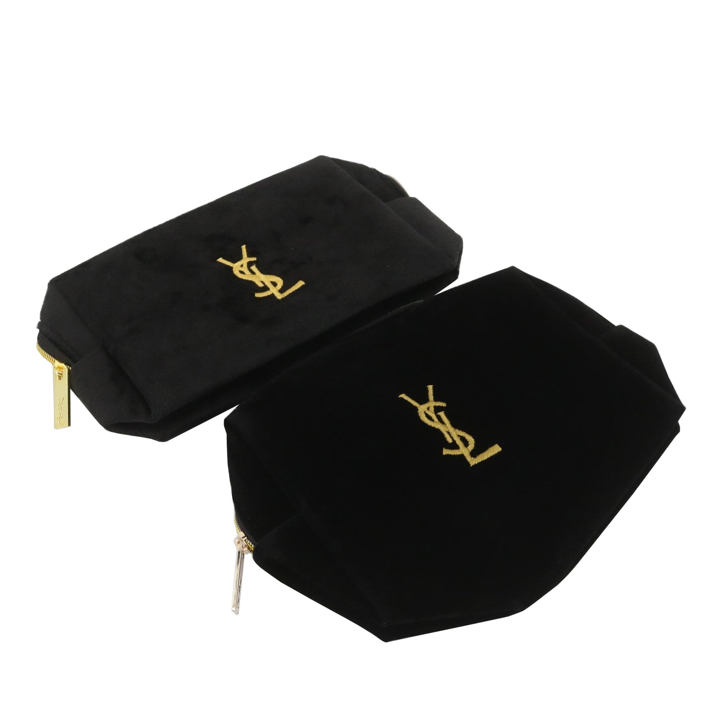 Black Set of 2 YSL Cosmetic Pouch