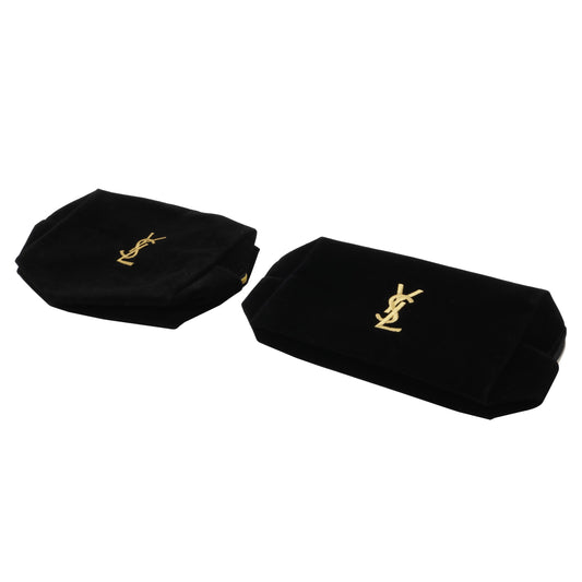 Black Set of 2 YSL Cosmetic Pouch