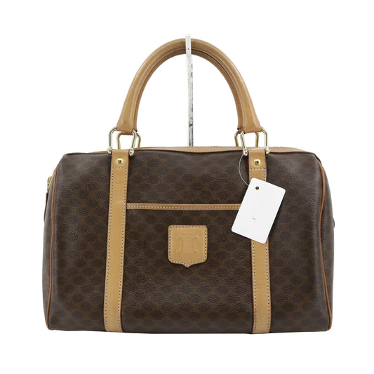 Brown Macadam Mini Boston Bag