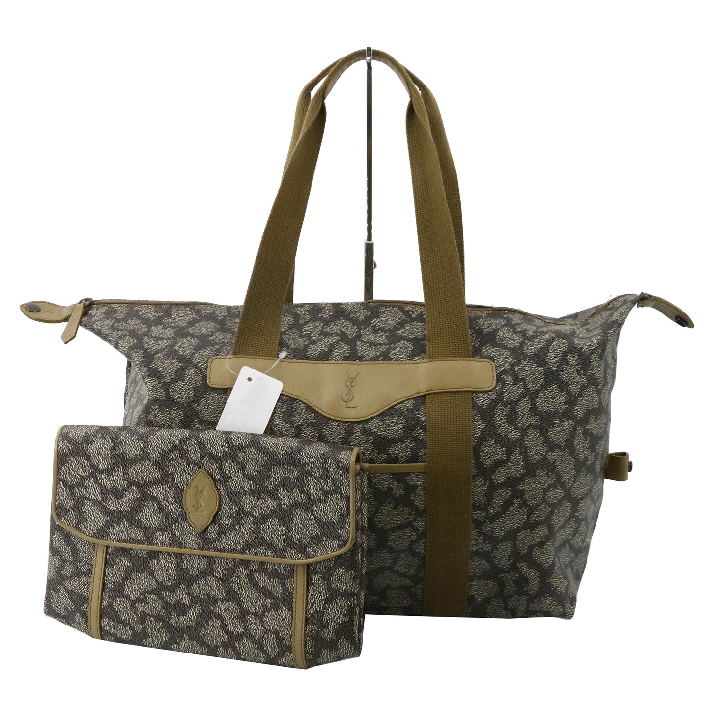 Gray PVC Tote Bag