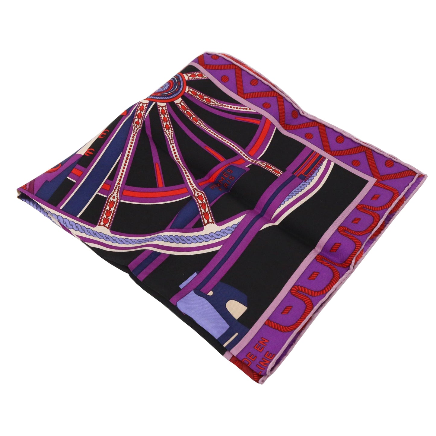 Purple Silk Scarf